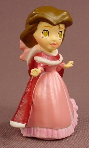 Disney Beauty & The Beast Belle In A Christmas Gown & Cape PVC Figure