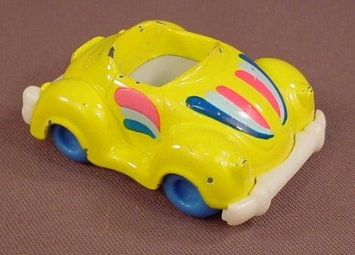 Disney Die Cast Metal & Plastic Yellow Sports Car