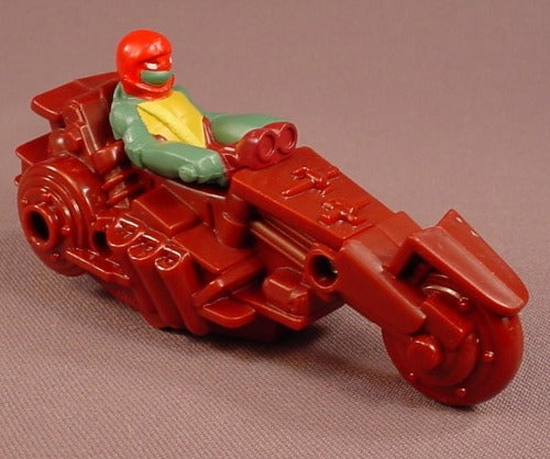 TMNT Raphael On A Motorcycle Toy