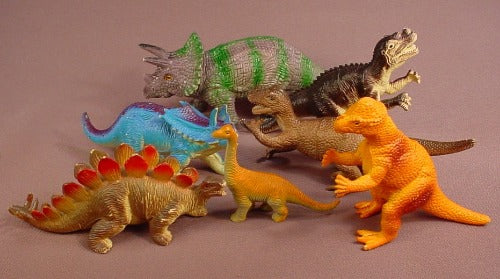 Lot Of 7 Dinosaur Figures
