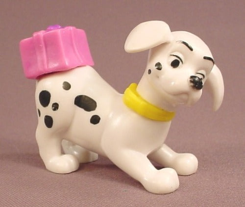 McDonalds 101 Dalmatians Dog With A Pink Gift Box