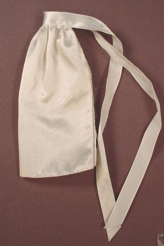 Barbie Doll Size White Apron With Ties