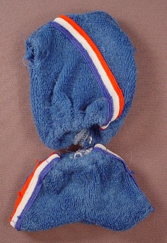 Barbie Doll Size Blue Terry Cloth Top & Shorts Outfit