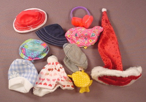 Barbie Doll Size 10 Piece Lot Of Hats