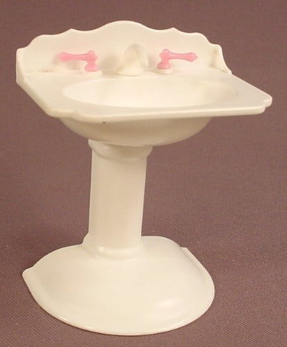 Barbie 1996 White Pedestal Sink
