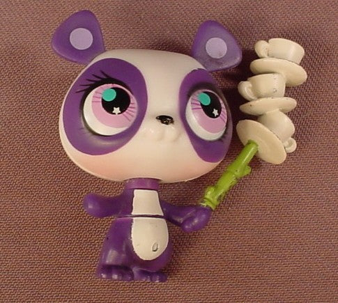 Littlest Pet Shop #2769 Purple & White Panda