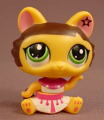 Littlest Pet Shop #2718 Orange Walkable Sphinx Cat