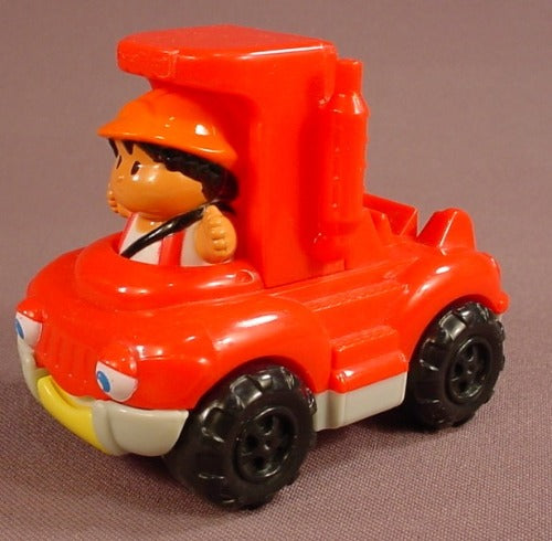 Fisher Price Little People Figure In A Red Semi Truck