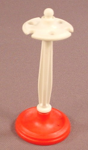 Playmobil White & Red Victorian Cleaning Equipment Stand