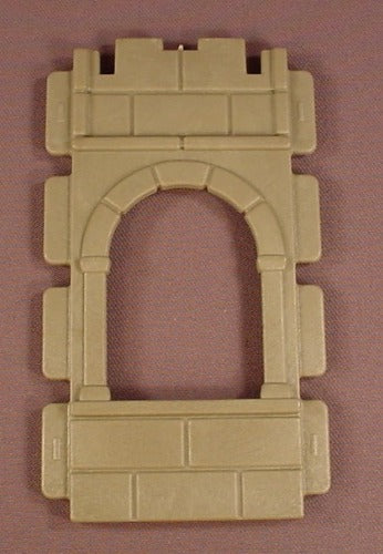Playmobil Gray Flat Castle Wall With An Arched Window