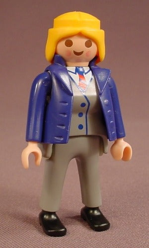 Playmobil Adult Female Train Conductor Or Worker Figure