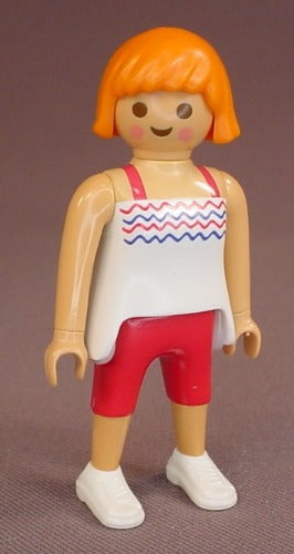Playmobil Adult Female Woman Figure In A White Tank Top
