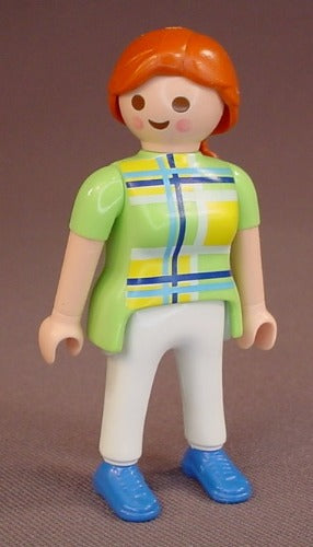 Playmobil Adult Female Woman Figure In A Light Or Linden Green Shirt ...