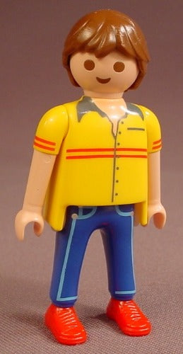 Playmobil Adult Male Figure In A Yellow Shirt