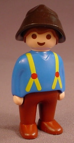 Playmobil 123 Adult Male Figure In A Blue Shirt
