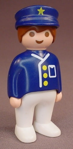 Playmobil 123 Adult Male Figure In A Blue Hat