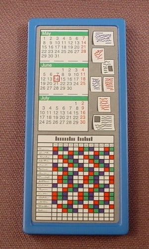 Playmobil Blue Rectangular Sign Board With A Schedule Sticker