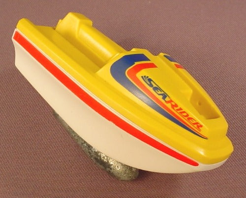 Playmobil Yellow & White Jet Ski With The Metal Keel Weight