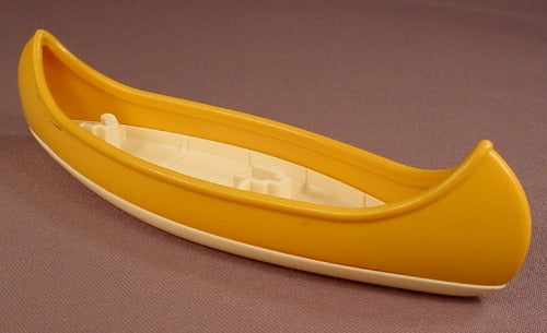 Playmobil Tan Or Light Brown & White Canoe