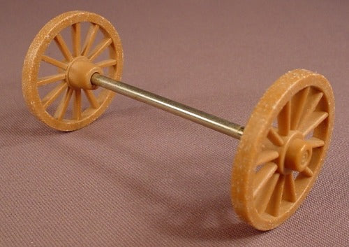Playmobil Light Brown Wood Spoke Wheels