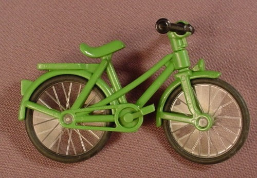 Playmobil Moss Green Bicycle With Black Handlebars