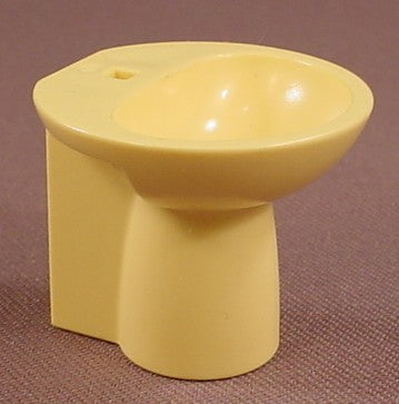 Playmobil Light Yellow Modern Pedestal Sink
