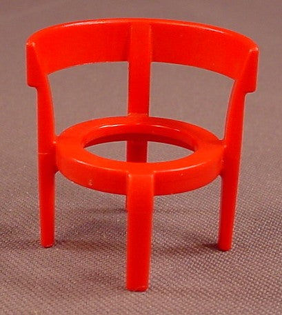 Playmobil Red Chair Frame With A Half Round Back