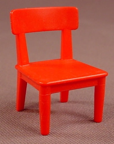 Playmobil Red Chair With A Slightly Curved Back