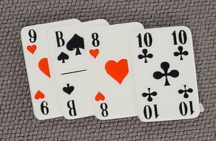 Playmobil White Playing Cards Fanned Out