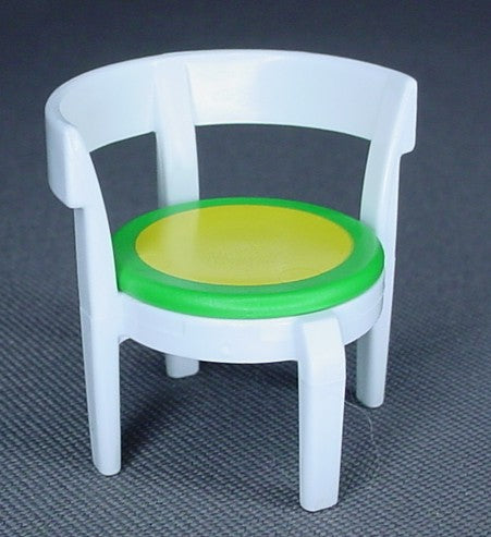 Playmobil White Chair With A Half Round Back