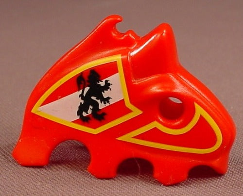 Playmobil Red Horse Head Cover Armor With A Griffon