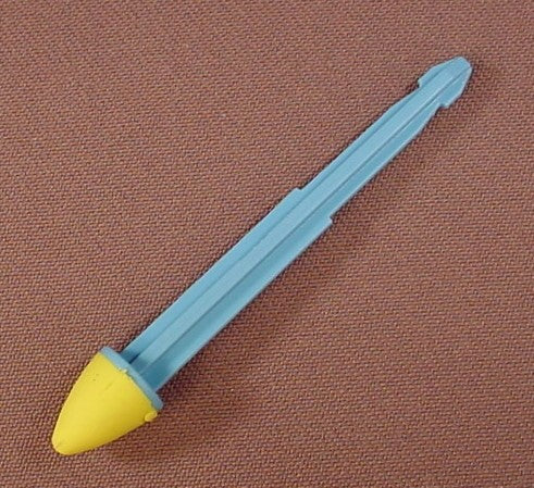 Playmobil Light Blue Missile Or Bolt With A Yellow Rubber Tip