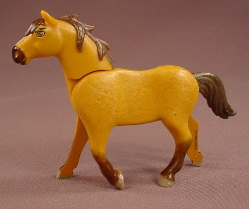 Playmobil Orange Brown Horse With A Dark Brown Mane