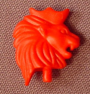 Playmobil Red Lion Head Shaped Crest Or Plume For A Helmet