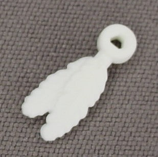 Playmobil White Small Feathers With A Loop For A Peg