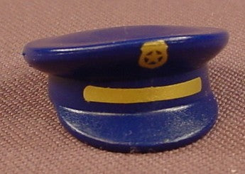 Playmobil Dark Blue Peaked Policeman Hat Or Cap With A Gold Bar