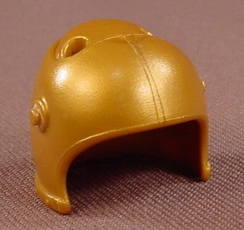 Playmobil Gold Helmet With Visor Pegs & 2 Holes For Feathers