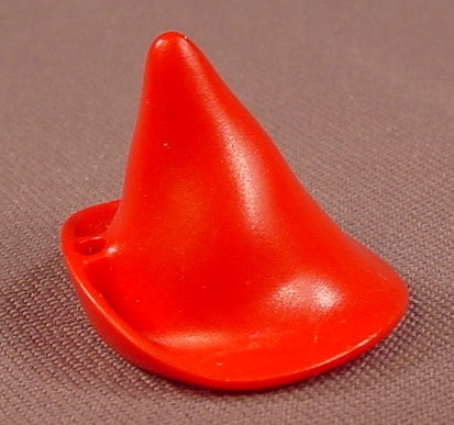 Playmobil Red Tall Pointy Hat With A Feather Hole
