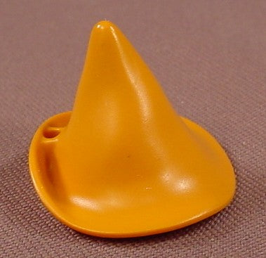 Playmobil Mustard Yellow Tall Pointy Hat With A Feather Hole