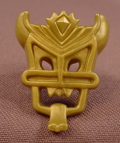 Playmobil Dull Gold Demon's Face Mask