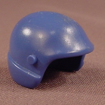 Playmobil Cobalt Blue Smooth Motorcycle Helmet With Visor Pegs