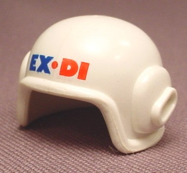 Playmobil White Modern Helmet With An EX-DI Logo