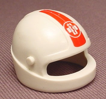 Playmobil White Motorcycle Helmet With Pegs For A Visor