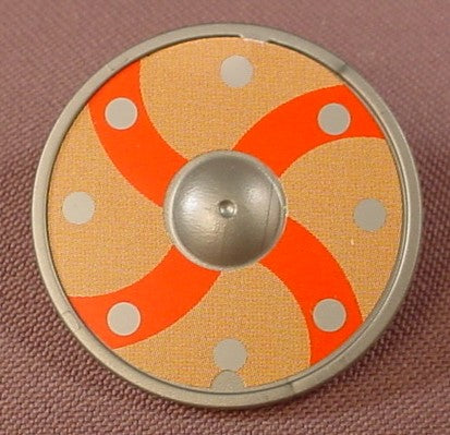 Playmobil Silver Gray Round Shield