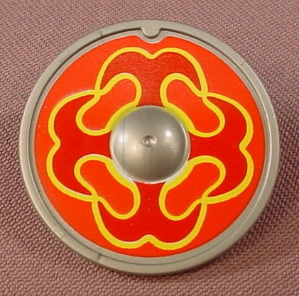 Playmobil Silver Gray Round Shield