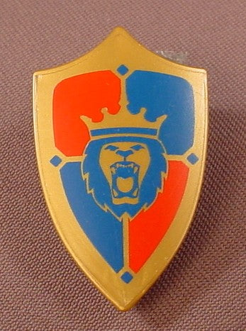 Playmobil Gold Shield With A Peaked Top & A Lion