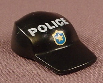 Playmobil Black Police Hat Or Cap With A Long Square Bill