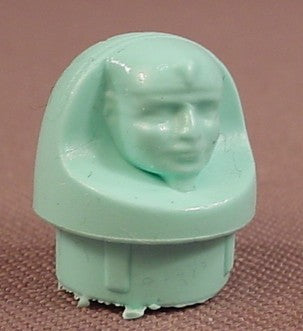 Playmobil Light Or Aqua Blue Green Flexible Rubber Man's Head