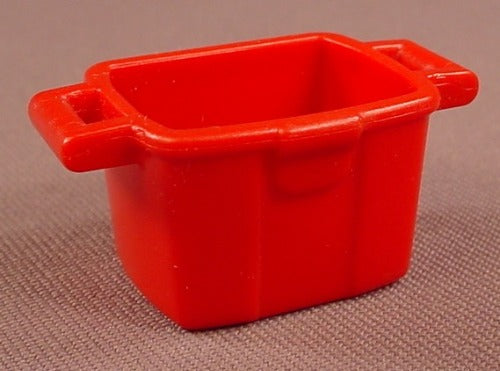 Playmobil Dark Red Storage Box Or Tote With 2 Handles