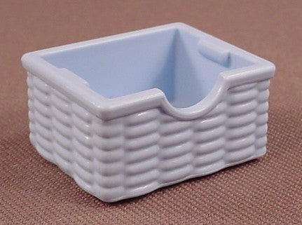 Playmobil Light Blue Rectangular Small Wicker Basket